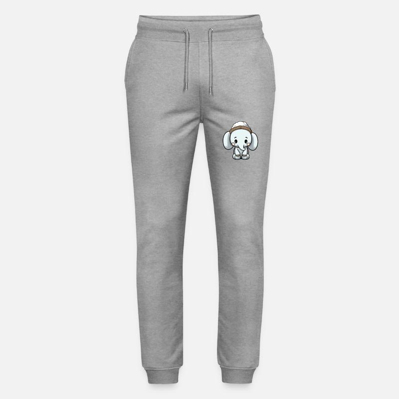 Elefant Tier Baby Comic - Stanley/Stella Unisex Bio Jogginghose Mover  - Grau meliert