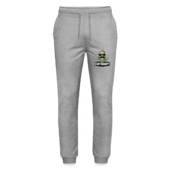 Stylish Cactus Mustache Sunglasses Stay Sharp Art - Stanley/Stella Mover Unisex Organic Jogging Trousers - heather grey - Front - Marisol (170cm) & Nik (191cm)