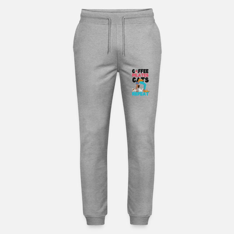 Instructeur de Pilates Professeur Café - Pantalon de jogging bio MOVER Stanley/Stella unisexe - gris chiné