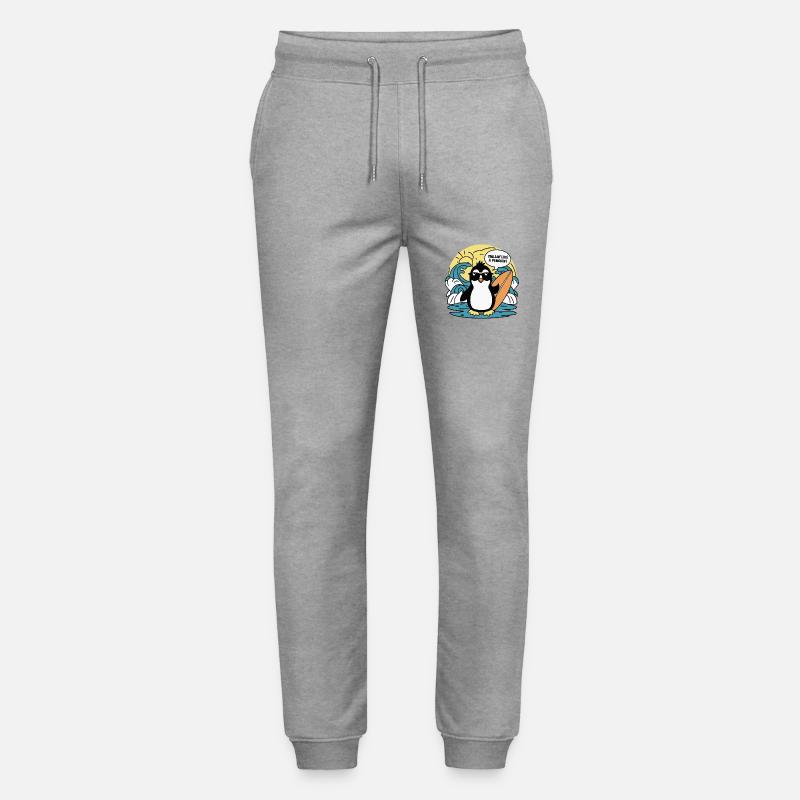 CHILLIN' COMME UN PINGOUIN - Pantalon de jogging bio MOVER Stanley/Stella unisexe - gris chiné