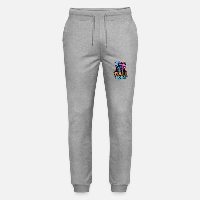 Bali 2024 Reise - Stanley/Stella Unisex Bio Jogginghose Mover  - Grau meliert
