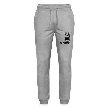 Birthday May 2009 May born in May - Stanley/Stella Mover Unisex Organic Jogging Trousers - heather grey - Front - Marisol (170cm) & Nik (191cm)
