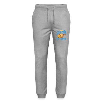 Hot Dog Adult Yeah! Hot Dogs - Stanley/Stella Unisex Bio Jogginghose Mover  - Grau meliert - Vorne - Marisol (170cm) & Nik (191cm)