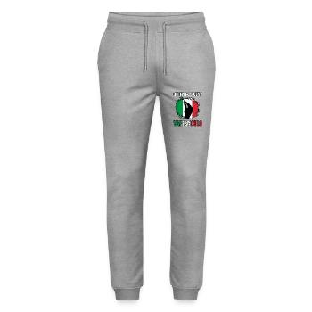 Italien Italiener Vaffanculo - Stanley/Stella Unisex Bio Jogginghose Mover  - Grau meliert - Vorne - Marisol (170cm) & Nik (191cm)