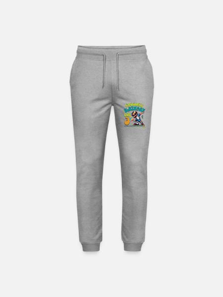 3rd Birthday Football - Stanley/Stella Mover Unisex Organic Jogging Trousers - heather grey