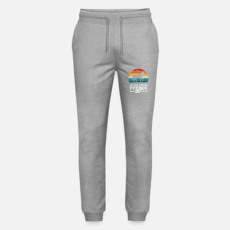 J’aime les chevaux - Pantalon de jogging bio MOVER Stanley/Stella unisexe - gris chiné