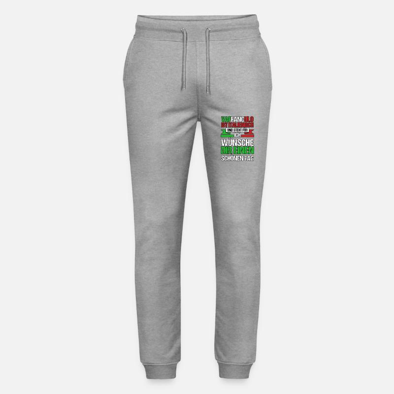 Italien Italiener Vaffanculo - Stanley/Stella Unisex Bio Jogginghose Mover  - Grau meliert