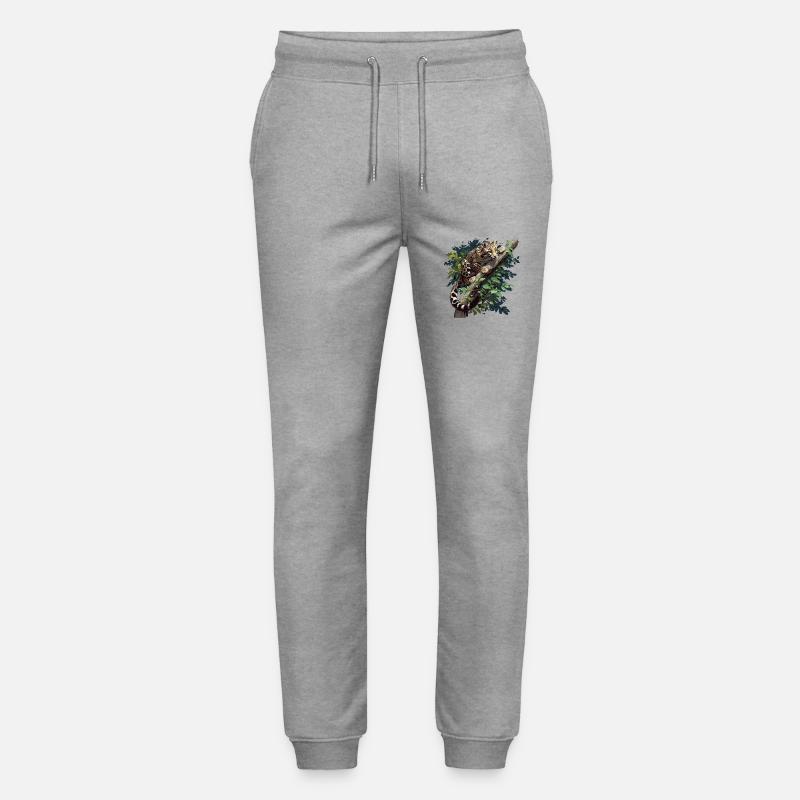 Clouded Leopard Nebelparder - Stanley/Stella Unisex Bio Jogginghose Mover  - Grau meliert