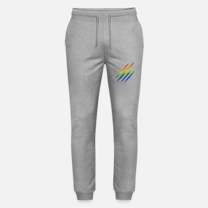 Regenbogen LGBT - Stanley/Stella Unisex Bio Jogginghose Mover  - Grau meliert