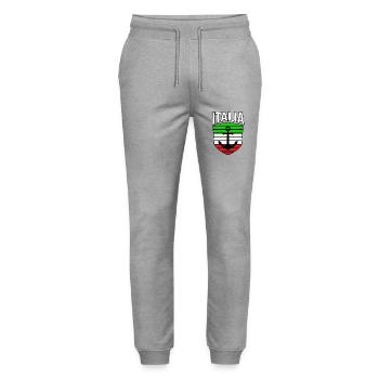 Italia Italian Italian Italy - Stanley/Stella Mover Unisex Organic Jogging Trousers - heather grey - Front - Marisol (170cm) & Nik (191cm)