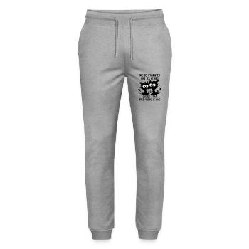 35 Jahre Verheiratet Leinwandhochzeit Geschenk - Stanley/Stella Unisex Bio Jogginghose Mover  - Grau meliert - Vorne - Marisol (170cm) & Nik (191cm)