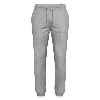 Pottery Ceramics Artist Heartbeat - Stanley/Stella Mover Unisex Organic Jogging Trousers - heather grey - Front - Marisol (170cm) & Nik (191cm)