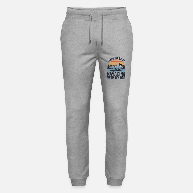 Kajakfahren mit Vierbeinern - Stanley/Stella Unisex Bio Jogginghose Mover  - Grau meliert