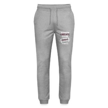 Supportrice Bordelaise Rugby - Pantalon de jogging bio MOVER Stanley/Stella unisexe - gris chiné - Devant - Marisol (170cm) & Nik (191cm)
