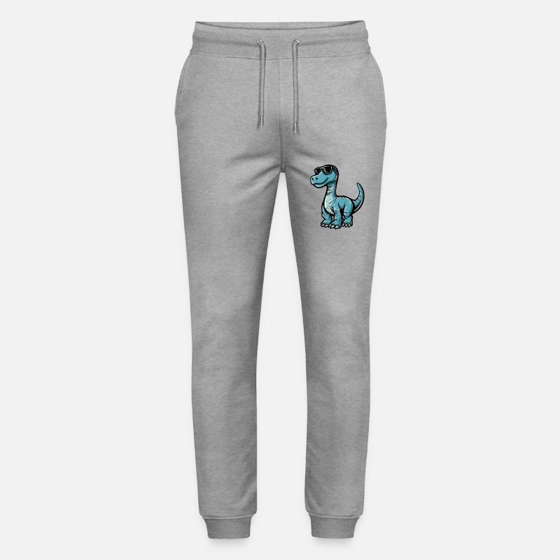 Dinosaurier brontosaurus Comic Cool - Stanley/Stella Unisex Bio Jogginghose Mover  - Grau meliert