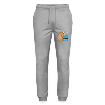 Otter Couple Pun Valentines Day - Stanley/Stella Unisex Bio Jogginghose Mover  - Grau meliert - Vorne - Marisol (170cm) & Nik (191cm)