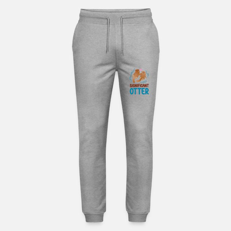 Otter Pun Significant Otter - Stanley/Stella Unisex Bio Jogginghose Mover  - Grau meliert