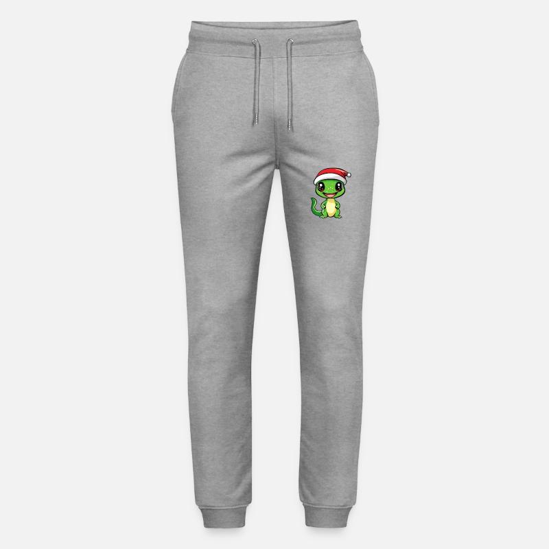Echse Weihnachten - Stanley/Stella Unisex Bio Jogginghose Mover  - Grau meliert