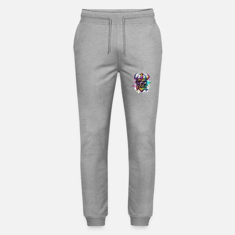 Wikinger Totenkopf - Stanley/Stella Unisex Bio Jogginghose Mover  - Grau meliert