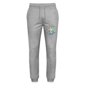 Ein Haus ohne Katze, Aquarium ohne Fische - Stanley/Stella Unisex Bio Jogginghose Mover  - Grau meliert - Vorne - Marisol (170cm) & Nik (191cm)