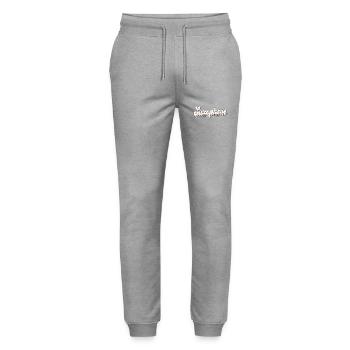 Saxophone Retro Vintage 80s 90s - Stanley/Stella Unisex Bio Jogginghose Mover  - Grau meliert - Vorne - Marisol (170cm) & Nik (191cm)