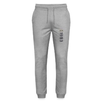 Edition Limitée 1993 Anniversaire Force et Honneur - Pantalon de jogging bio MOVER Stanley/Stella unisexe - gris chiné - Devant - Marisol (170cm) & Nik (191cm)