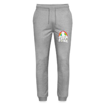 Free Zone Ostern - Stanley/Stella Unisex Bio Jogginghose Mover  - Grau meliert - Vorne - Marisol (170cm) & Nik (191cm)