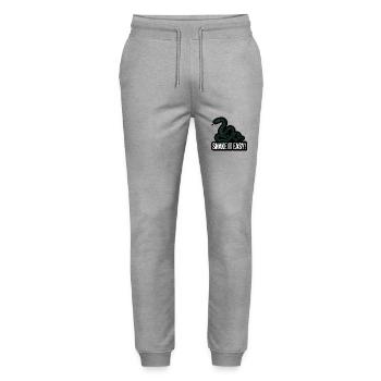 SNAKE IT EASY - Pantalon de jogging bio MOVER Stanley/Stella unisexe - gris chiné - Devant - Marisol (170cm) & Nik (191cm)