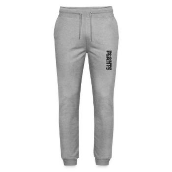Plant Lover Gardening Plants - Stanley/Stella Mover Unisex Organic Jogging Trousers - heather grey - Front - Marisol (170cm) & Nik (191cm)