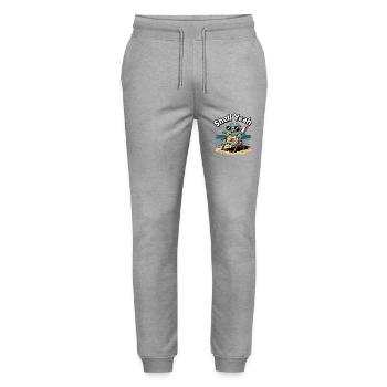 Shell Yeah Cute Turtle Lover Pun Funny Animal - Stanley/Stella Mover Unisex Organic Jogging Trousers - heather grey - Front - Marisol (170cm) & Nik (191cm)