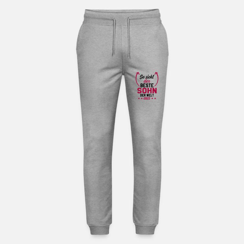 Bester Sohn - Stanley/Stella Unisex Bio Jogginghose Mover  - Grau meliert