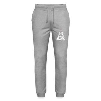 Had Fun Once It Was Awful Cat Sarcasm - Stanley/Stella Mover Unisex Organic Jogging Trousers - heather grey - Front - Marisol (170cm) & Nik (191cm)