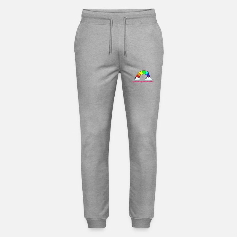 queergestreift - besonderer Regenbogen - Stanley/Stella Unisex Bio Jogginghose Mover  - Grau meliert
