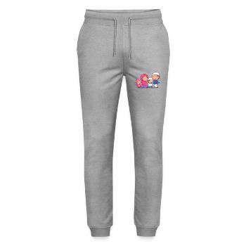 Ramadan Mubarak muslim islam Fasten moslem Allah - Stanley/Stella Unisex Bio Jogginghose Mover  - Grau meliert - Vorne - Marisol (170cm) & Nik (191cm)