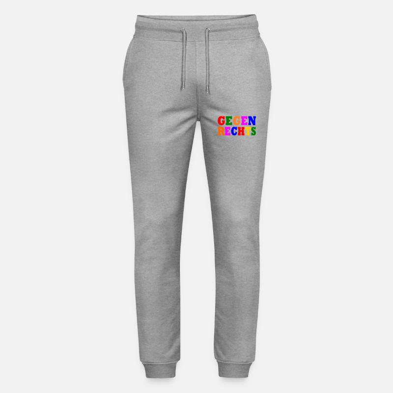 Gegen rechts - Stanley/Stella Unisex Bio Jogginghose Mover  - Grau meliert