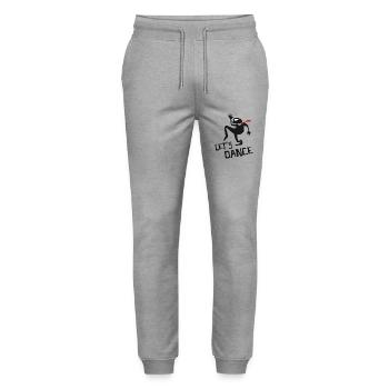 Lass uns tanzen - Stanley/Stella Unisex Bio Jogginghose Mover  - Grau meliert - Vorne - Marisol (170cm) & Nik (191cm)