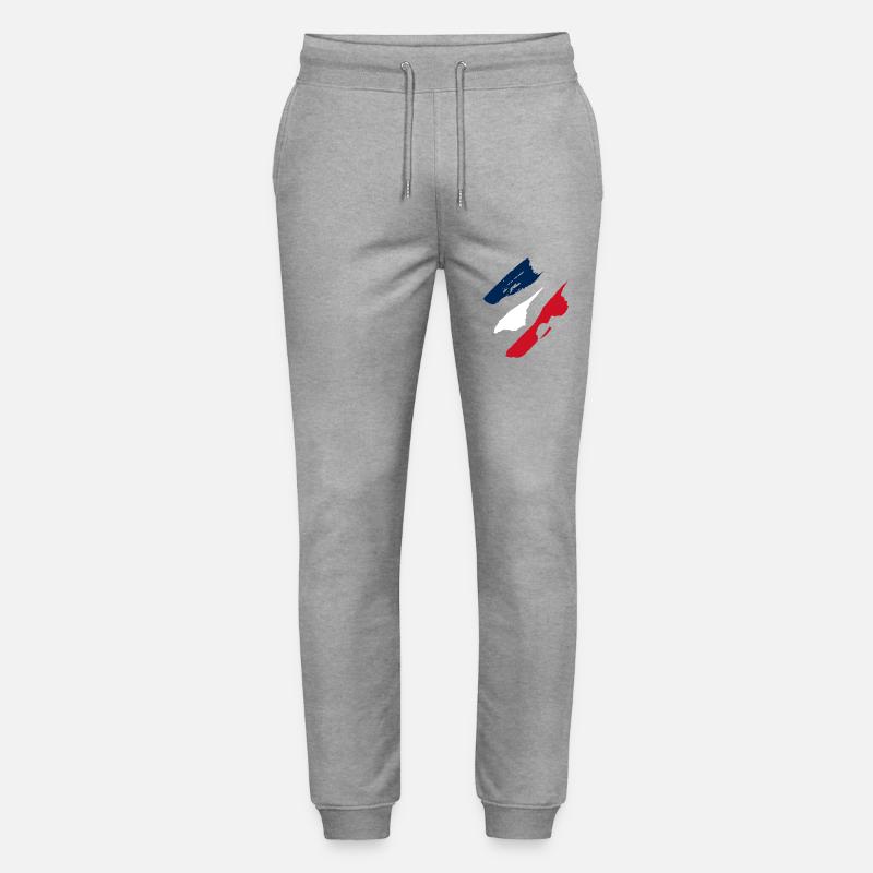 Frankreich - Stanley/Stella Unisex Bio Jogginghose Mover  - Grau meliert