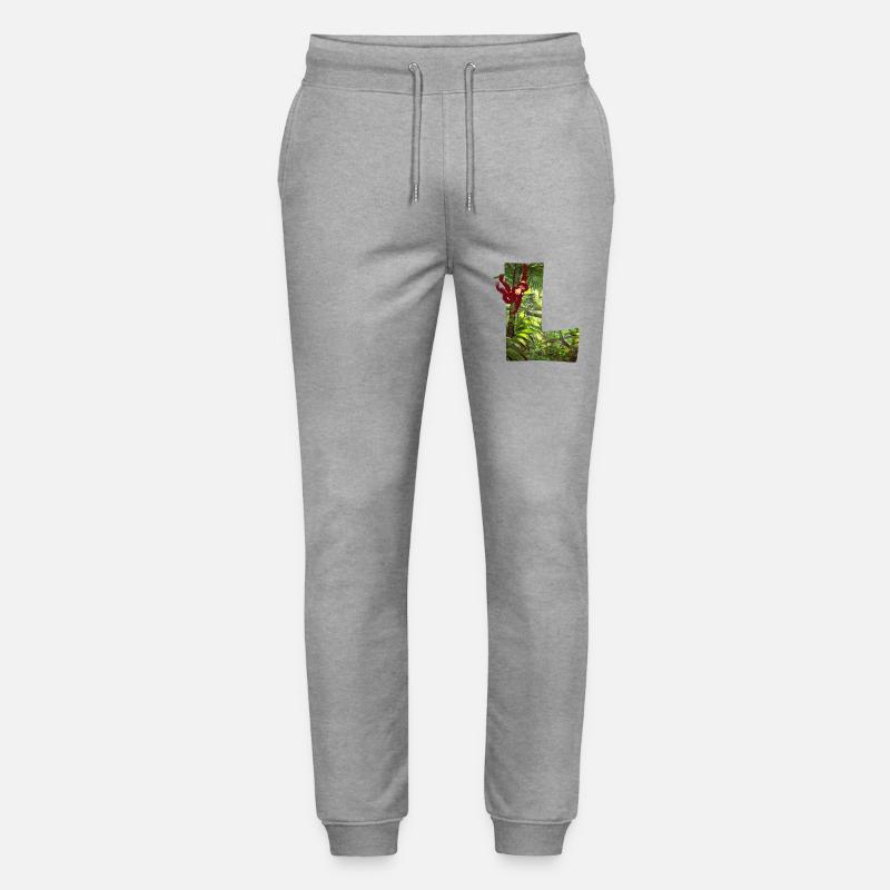 dschungel mit affe l - Stanley/Stella Unisex Bio Jogginghose Mover  - Grau meliert