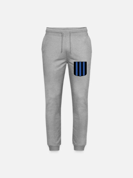 Blue-black - Stanley/Stella Mover Unisex Organic Jogging Trousers - heather grey