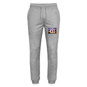A girl's best friend is the equal pay - Stanley/Stella Mover Unisex Organic Jogging Trousers - heather grey - Front - Marisol (170cm) & Nik (191cm)