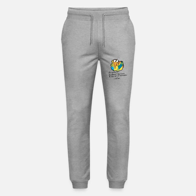 Devise Shadok N°02 - Pantalon de jogging bio MOVER Stanley/Stella unisexe - gris chiné