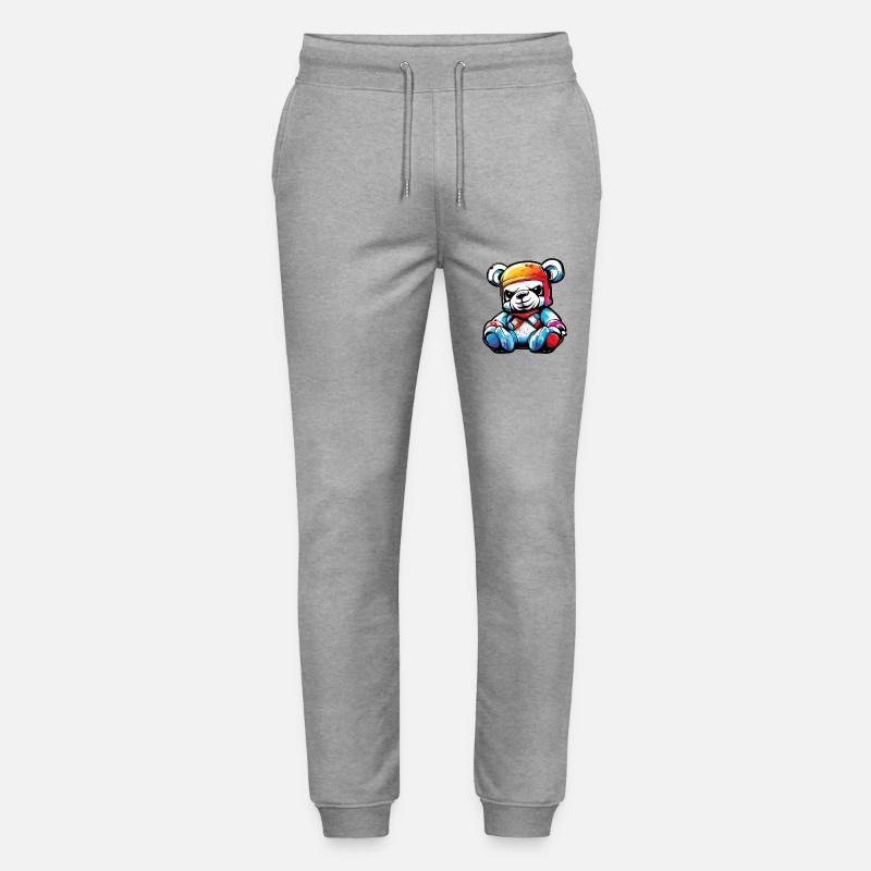 Teddybär / Kuscheltier / Stofftier / Geschenkidee - Stanley/Stella Unisex Bio Jogginghose Mover  - Grau meliert