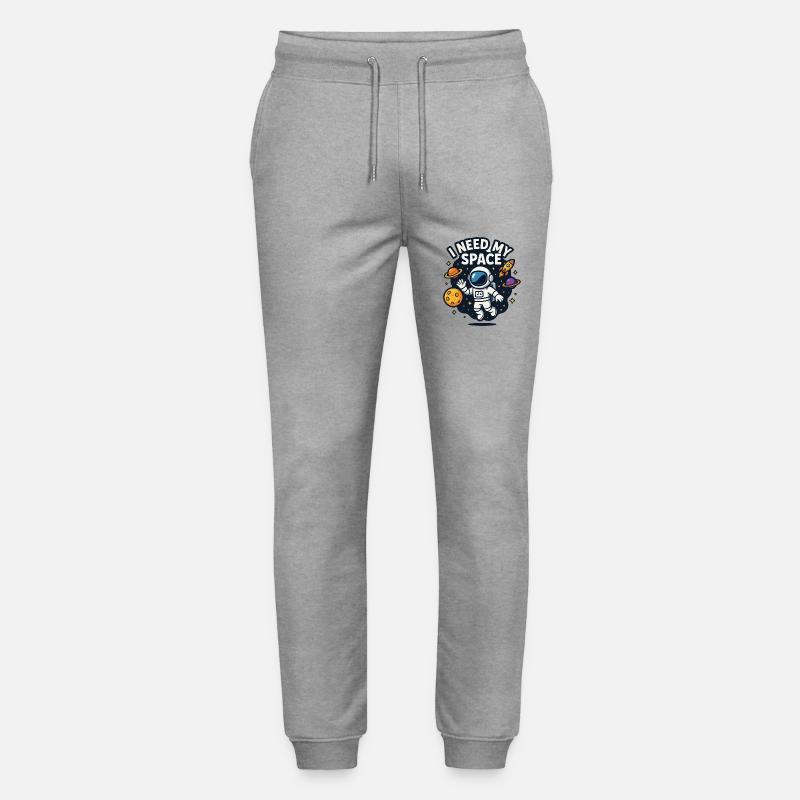 Astronaut "I need my space" - Stanley/Stella Unisex Bio Jogginghose Mover  - Grau meliert