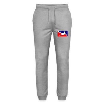Fussball Soccer - Stanley/Stella Unisex Bio Jogginghose Mover  - Grau meliert - Vorne - Marisol (170cm) & Nik (191cm)