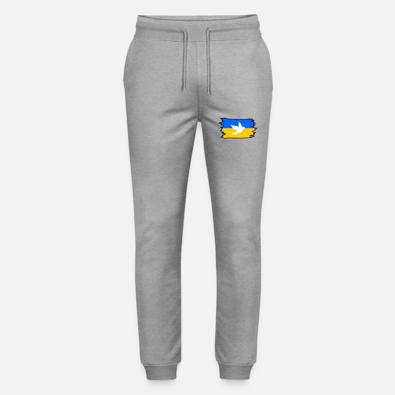 Ukraine - Stanley/Stella Unisex Bio Jogginghose Mover  - Grau meliert
