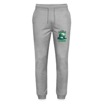 J’aime un buisson bien taillé - Pantalon de jogging bio MOVER Stanley/Stella unisexe - gris chiné - Devant - Marisol (170cm) & Nik (191cm)