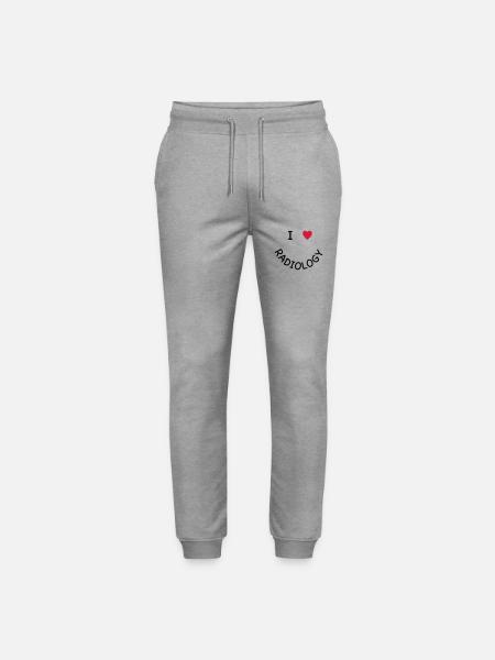 I love Radiology - Stanley/Stella Mover Unisex Organic Jogging Trousers - heather grey