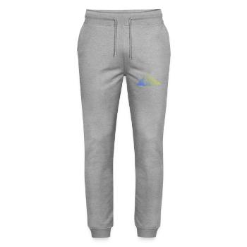 Landscape Mountains Silhouette - Stanley/Stella Mover Unisex Organic Jogging Trousers - heather grey - Front - Marisol (170cm) & Nik (191cm)