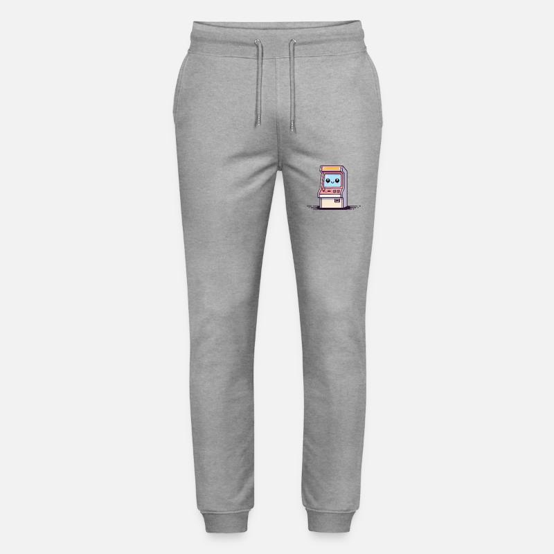 Borne d’arcade heureuse - Pantalon de jogging bio MOVER Stanley/Stella unisexe - gris chiné