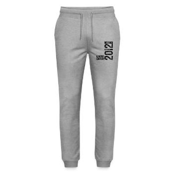 Birthday Gift December 2012. December 2012. - Stanley/Stella Mover Unisex Organic Jogging Trousers - heather grey - Front - Marisol (170cm) & Nik (191cm)